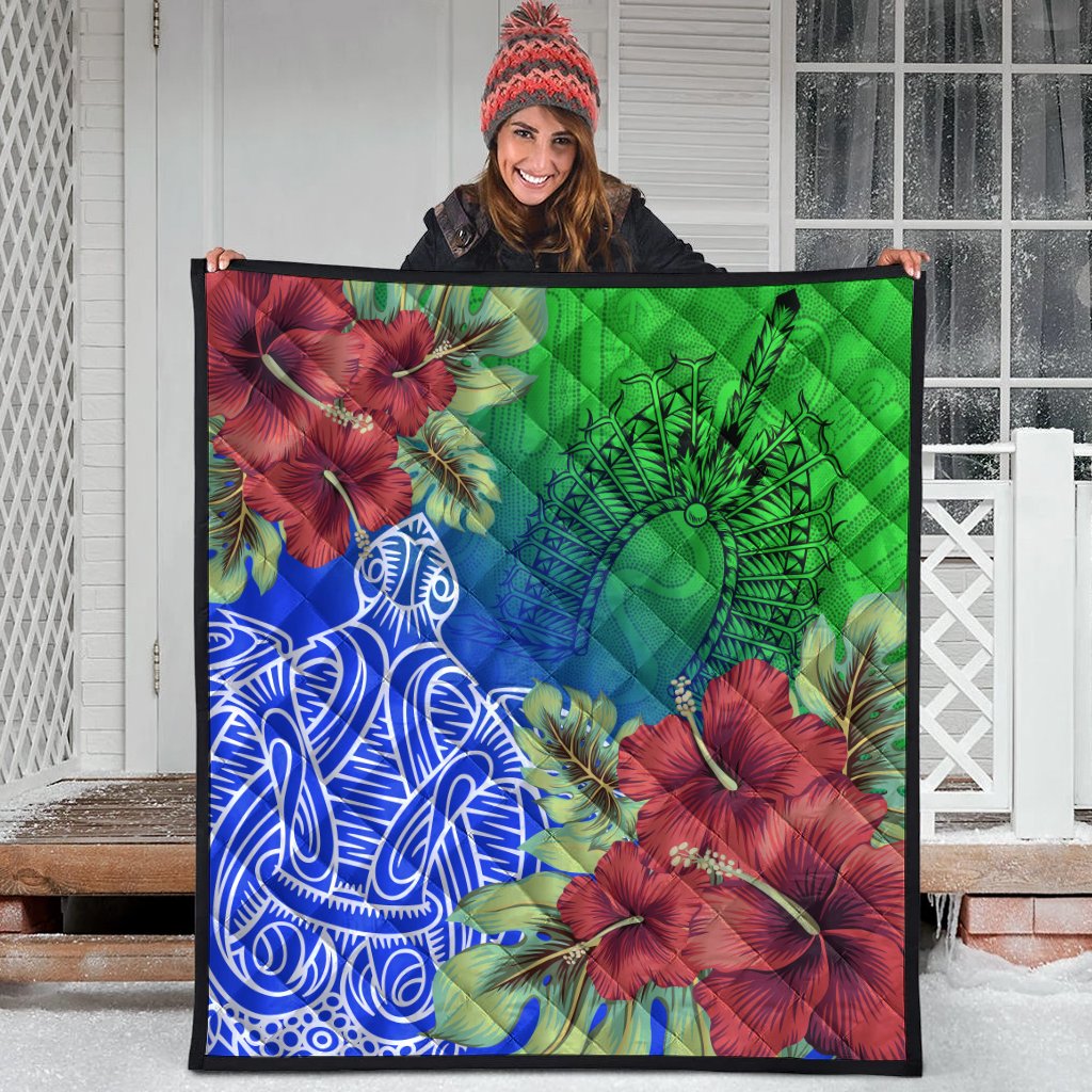 torres-strait-islanders-quilt-ocean-hibiscus