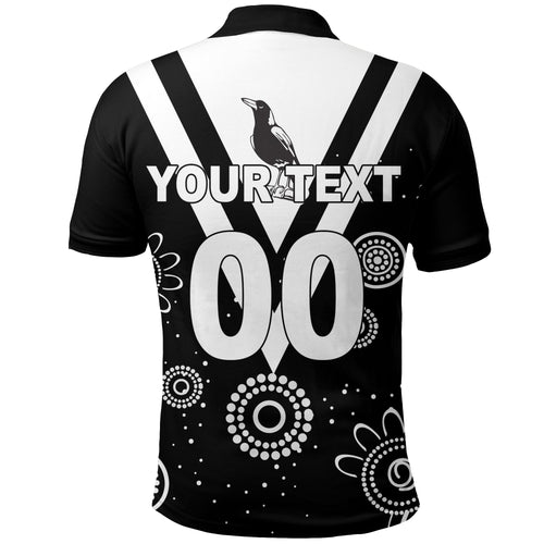 custom-personalised-western-suburbs-magpies-polo-shirt-indigenous-dot-painting-art