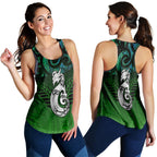 New Zealand Maori Women Tank Top - Paua Shell Green