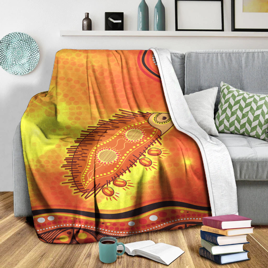echidna-aboriginal-premium-blanket-australian-animal