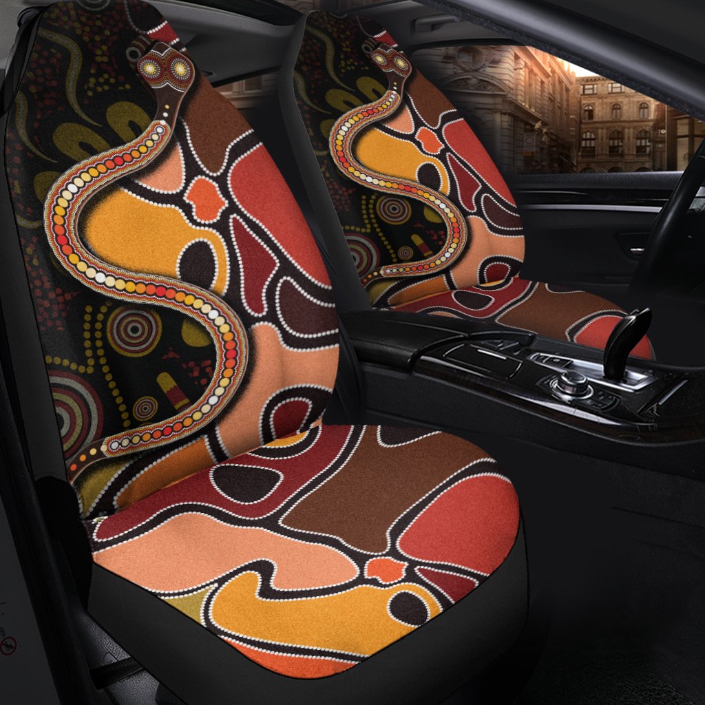 car-seat-cover-aboriginal-snake-with-dot-painting
