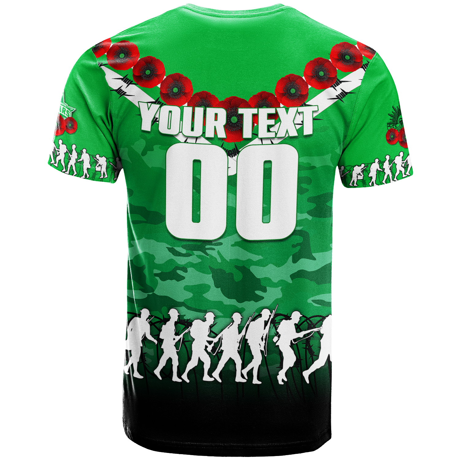 custom-personalised-melbourne-stars-anzac-2022-t-shirt-camouflage-with-poppy