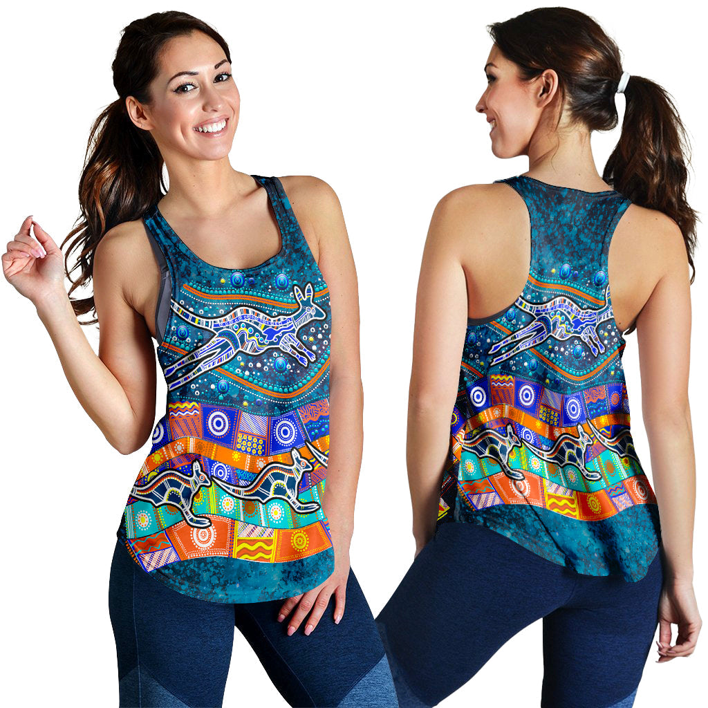 australia-indigenous-women-tank-top-dot-painting-art
