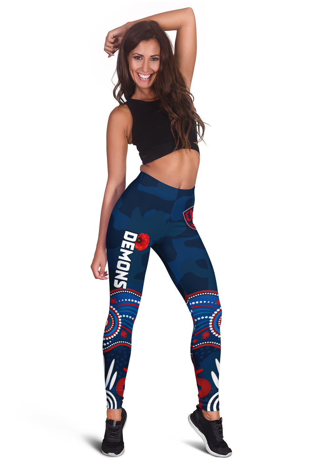 demons-anzac-2022-women-leggings-casey-football-aboriginal-poppy