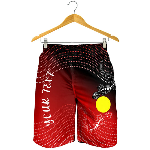 customaboriginal-mens-shorts-two-indigenous-lizard