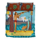 aboriginal-bedding-set-sydney-opera-house-with-traditional-aboriginal-style