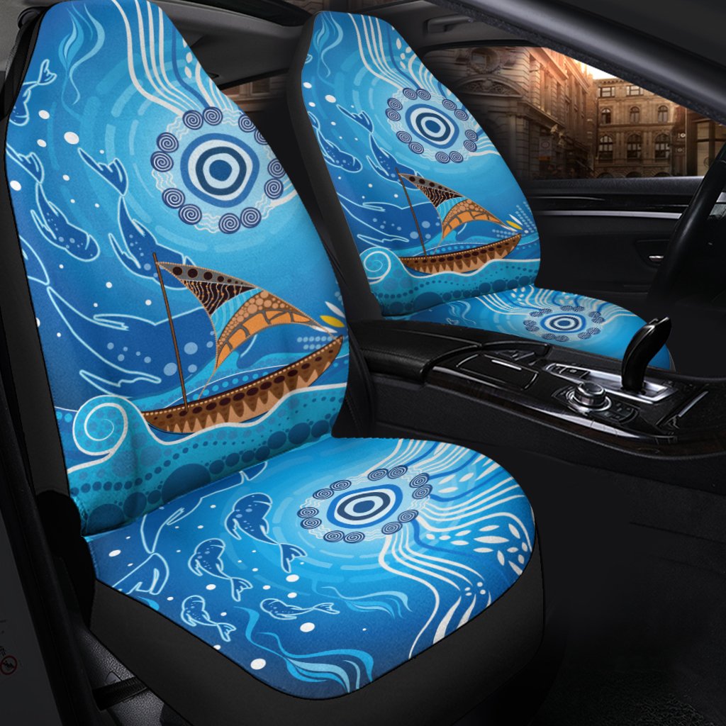 car-seat-cover-aboriginal-view-sea-with-fish-and-boat