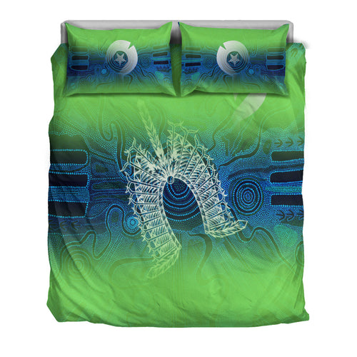torres-strait-islands-bedding-set-indigenous-dot-painting-art