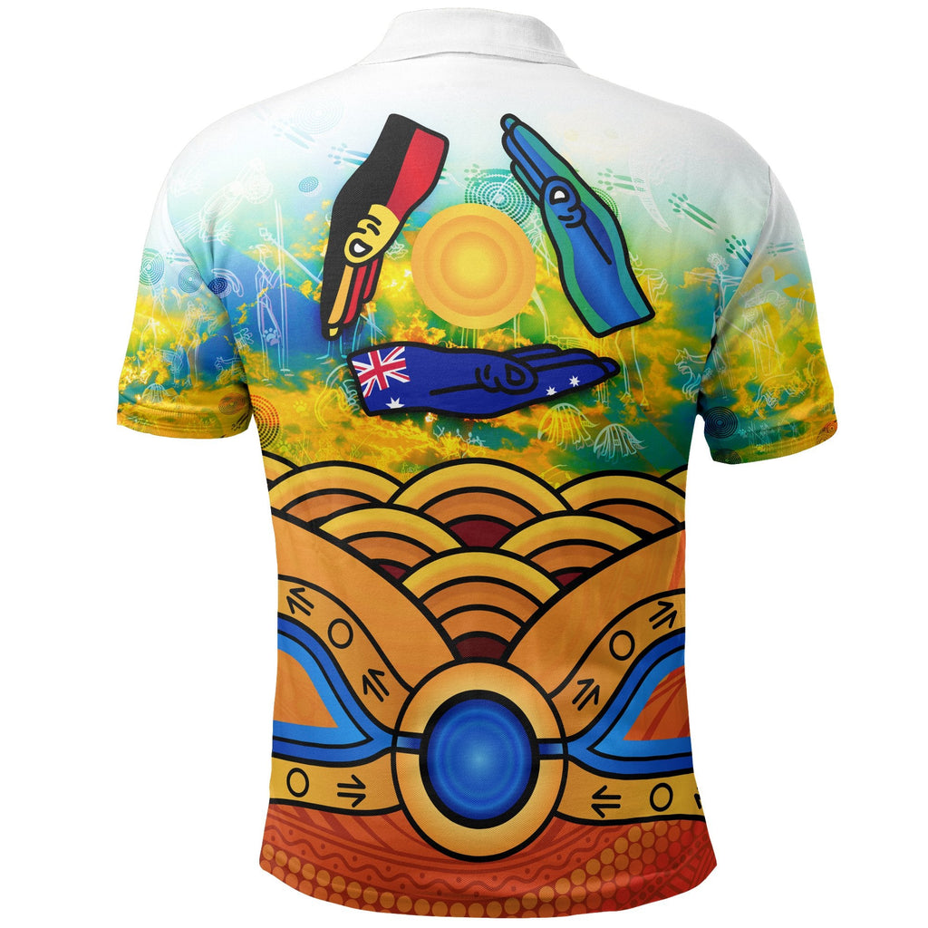 aboriginal-kid-polo-shirts-australia-kangaroo-naidoc-week-2021