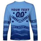 (Custom Personalised) New South Wales Blues Aboriginal  Indigenous Long Sleeve Shirt - LT12