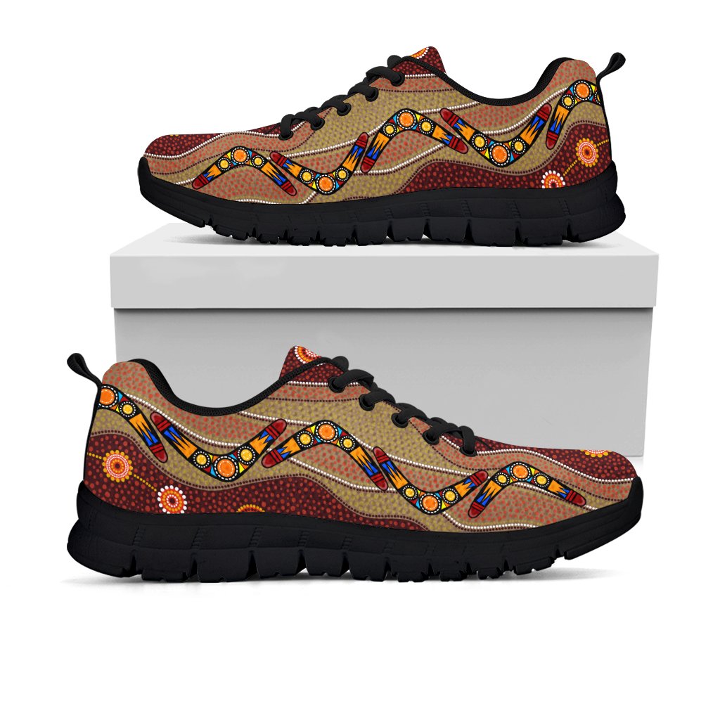 aboriginal-sneakers-boomerang-patterns-circle-dot-painting