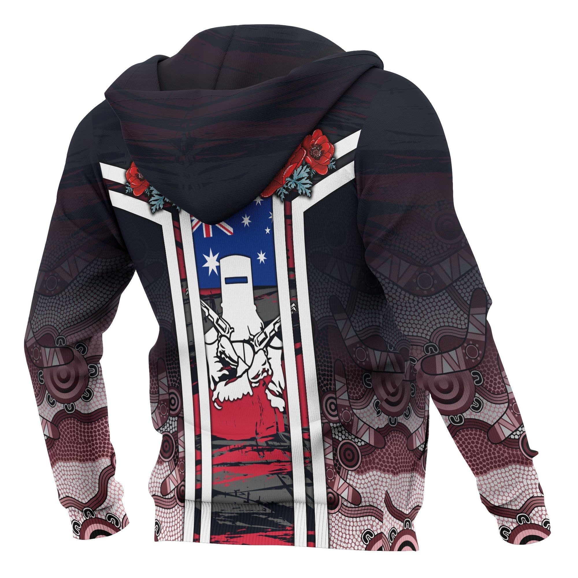 zip-up-hoodies-anzac-day-2020-poppy-flowerss-dot-painting