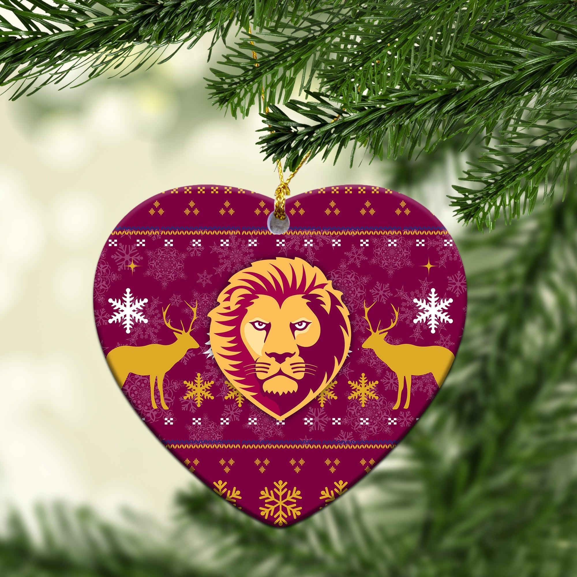 brisbane-lion-christmas-ornament-christmas-ugly-style
