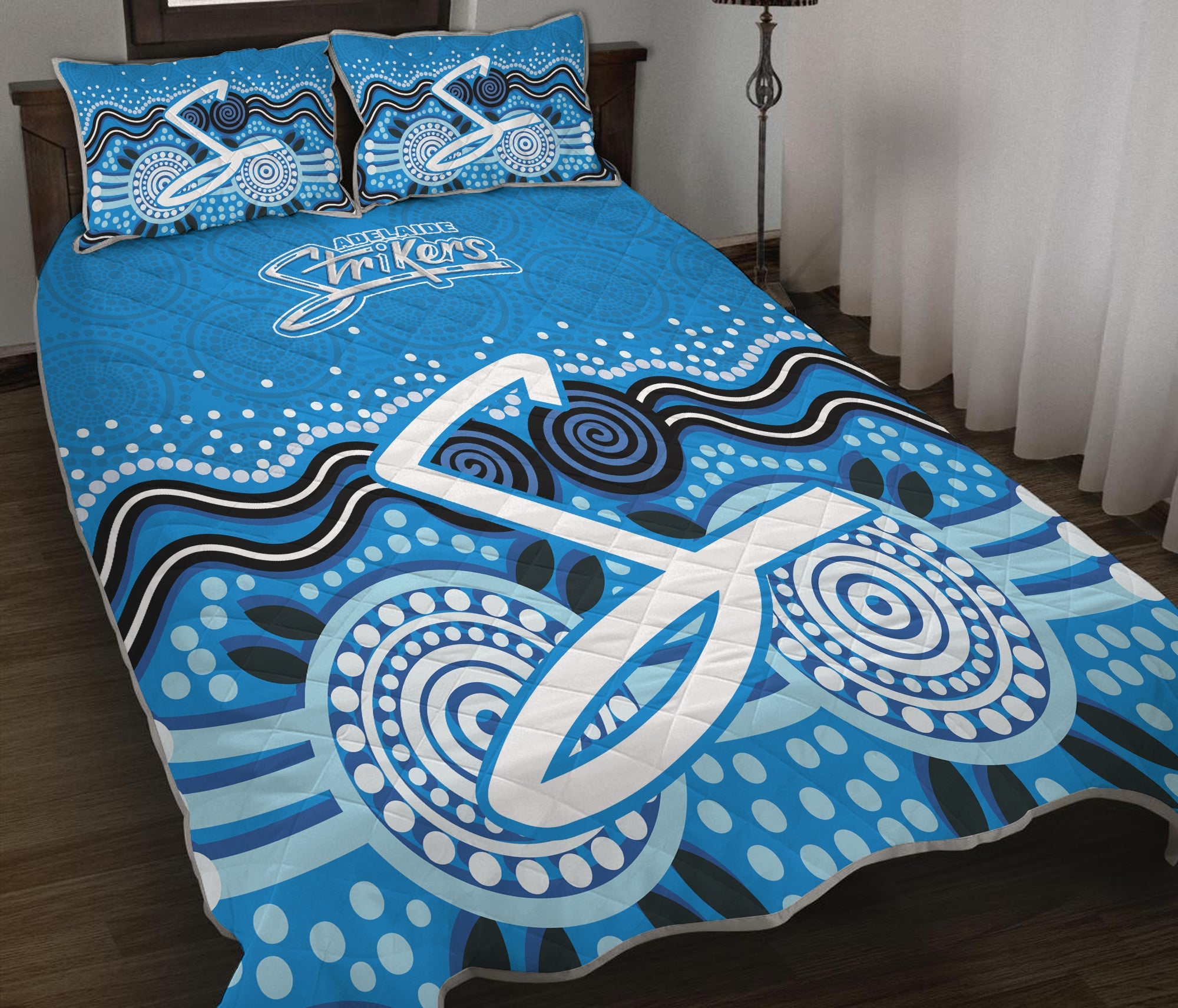 adelaide-strikers-quilt-bed-set-aboriginal-style-of-dot