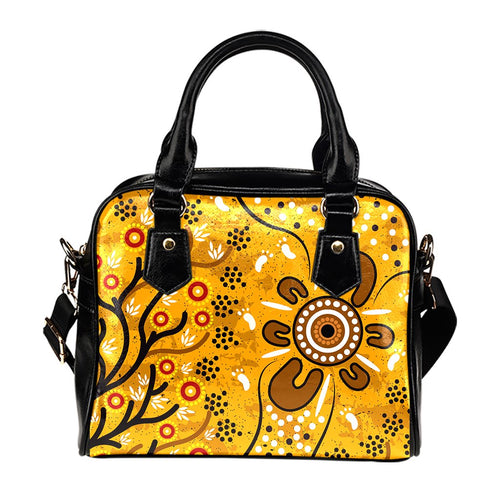 Shoulder Handbags - Aboriginal Art In Spring Style - Vibe Hoodie