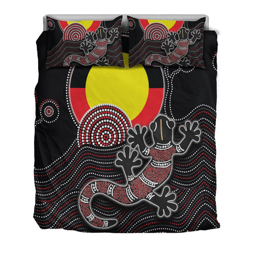 aboriginal-bedding-set-gecko-with-aboriginal-flag