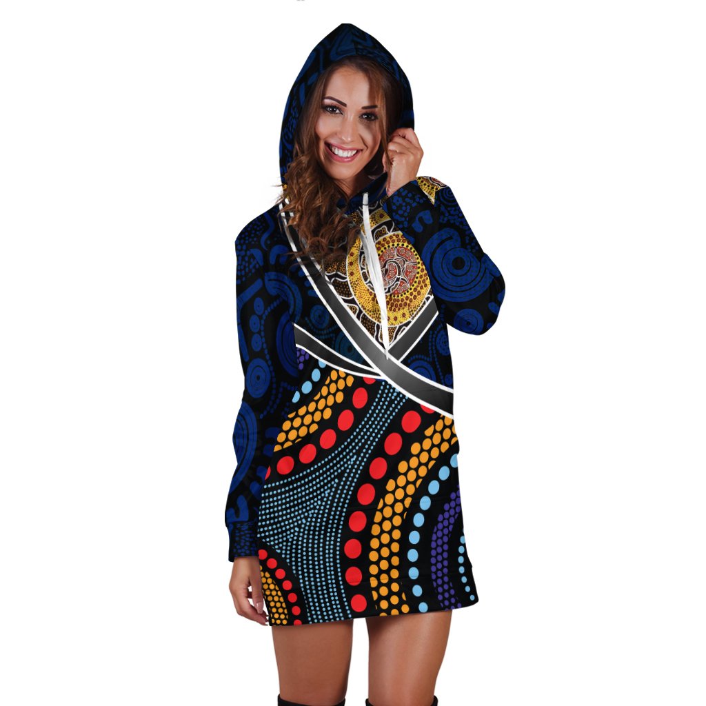 hoodie-dress-aboriginal-dot-panting-art-with-snake
