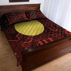 aboriginal-quilt-bed-set-indigenous-flag-grunge-style