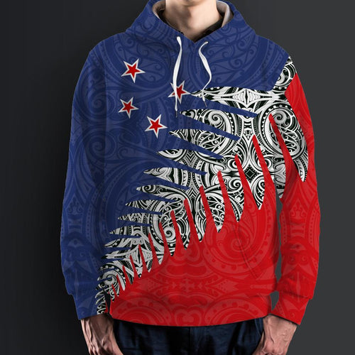 new-zealand-silver-fern-hoodie-red