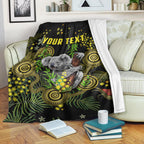 custom-personalised-golden-wattle-premium-blanket-australia-acacia-pycnantha-mix-aboriginal