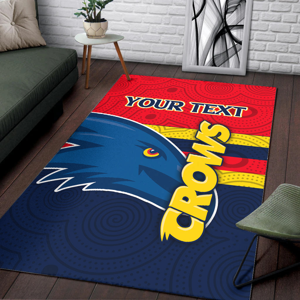 custom-personalised-adelaide-crows-area-rug-aboriginal-dot-painting