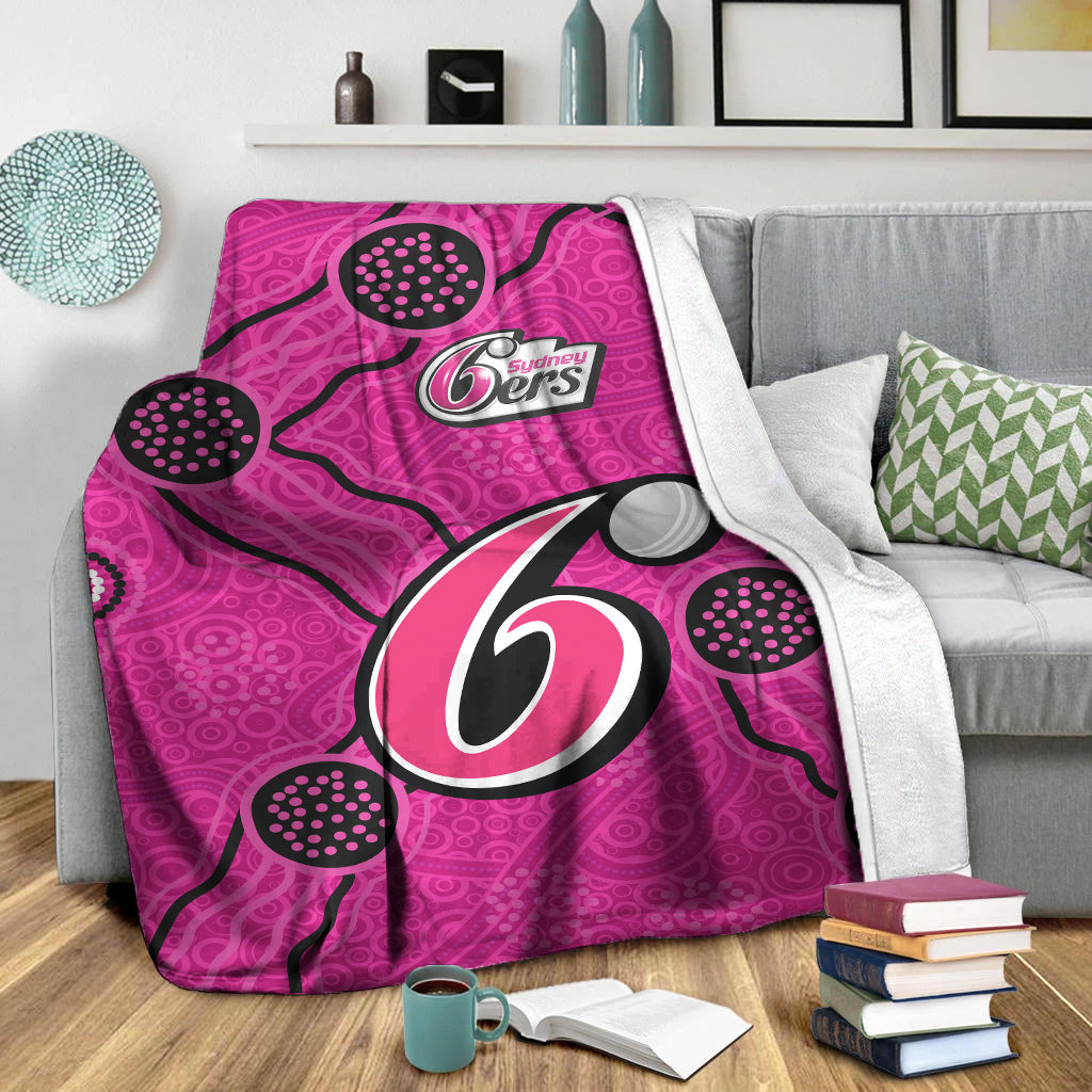 sydney-sixers-blanket-aboriginal-dot-painting