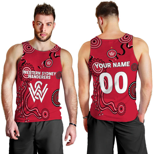 custom-personalised-western-sydney-wanderers-men-tank-top-indigenous-dot-painting-art