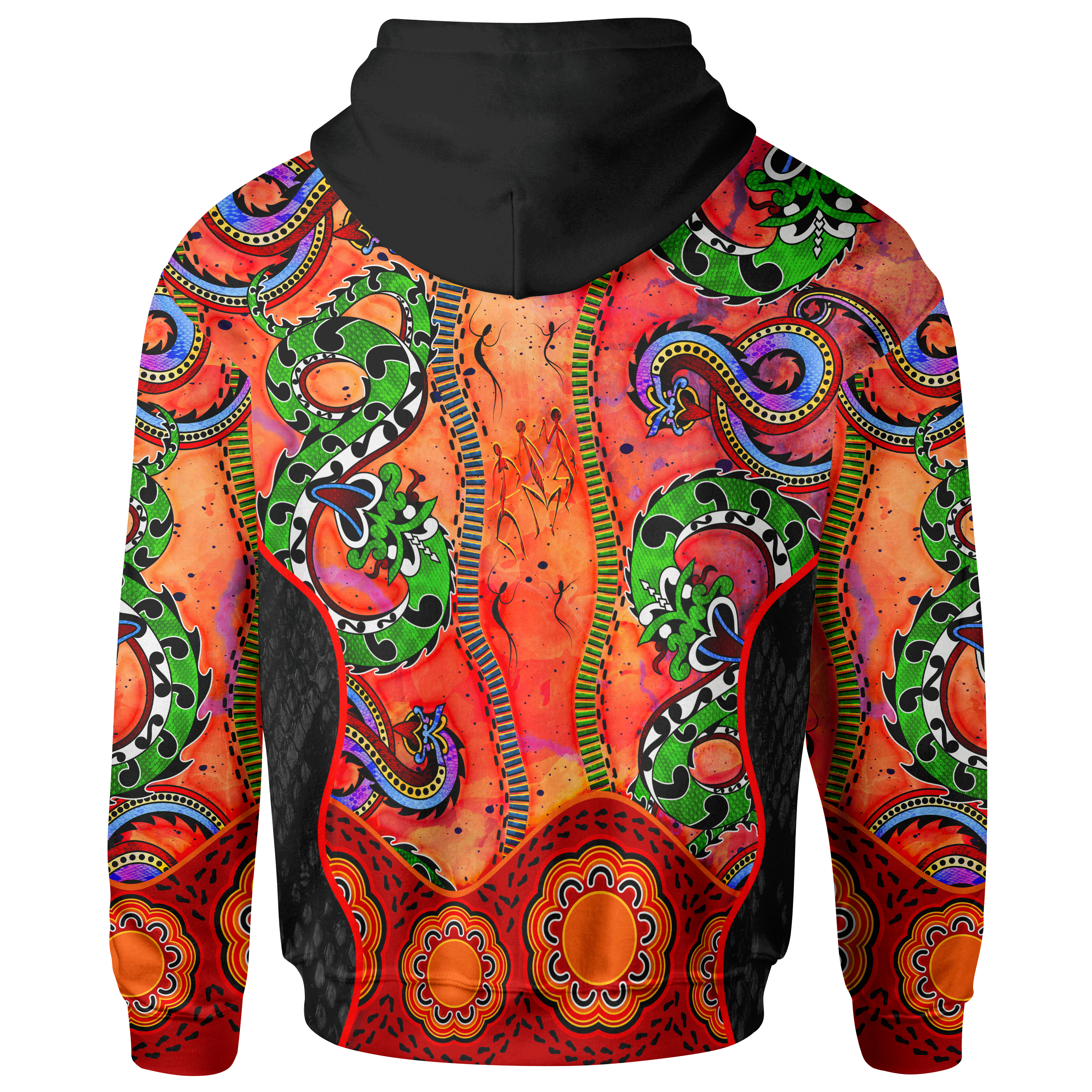 aboriginal-hoodie-aussie-indigenous-patterns-orange