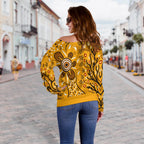 Shoulder Sweaters - Aboriginal Art In Spring Style - Vibe Hoodie