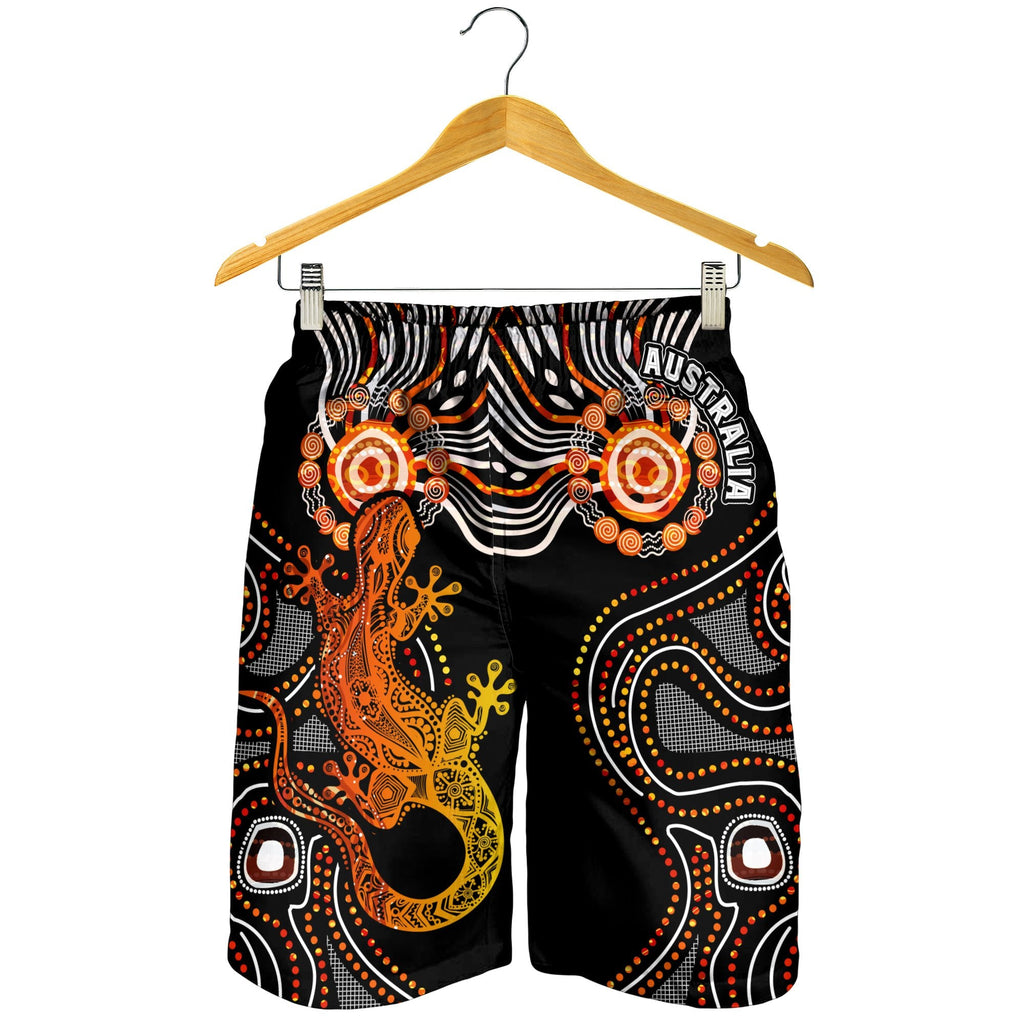 aboriginal-mens-shorts-lizard-sunshine
