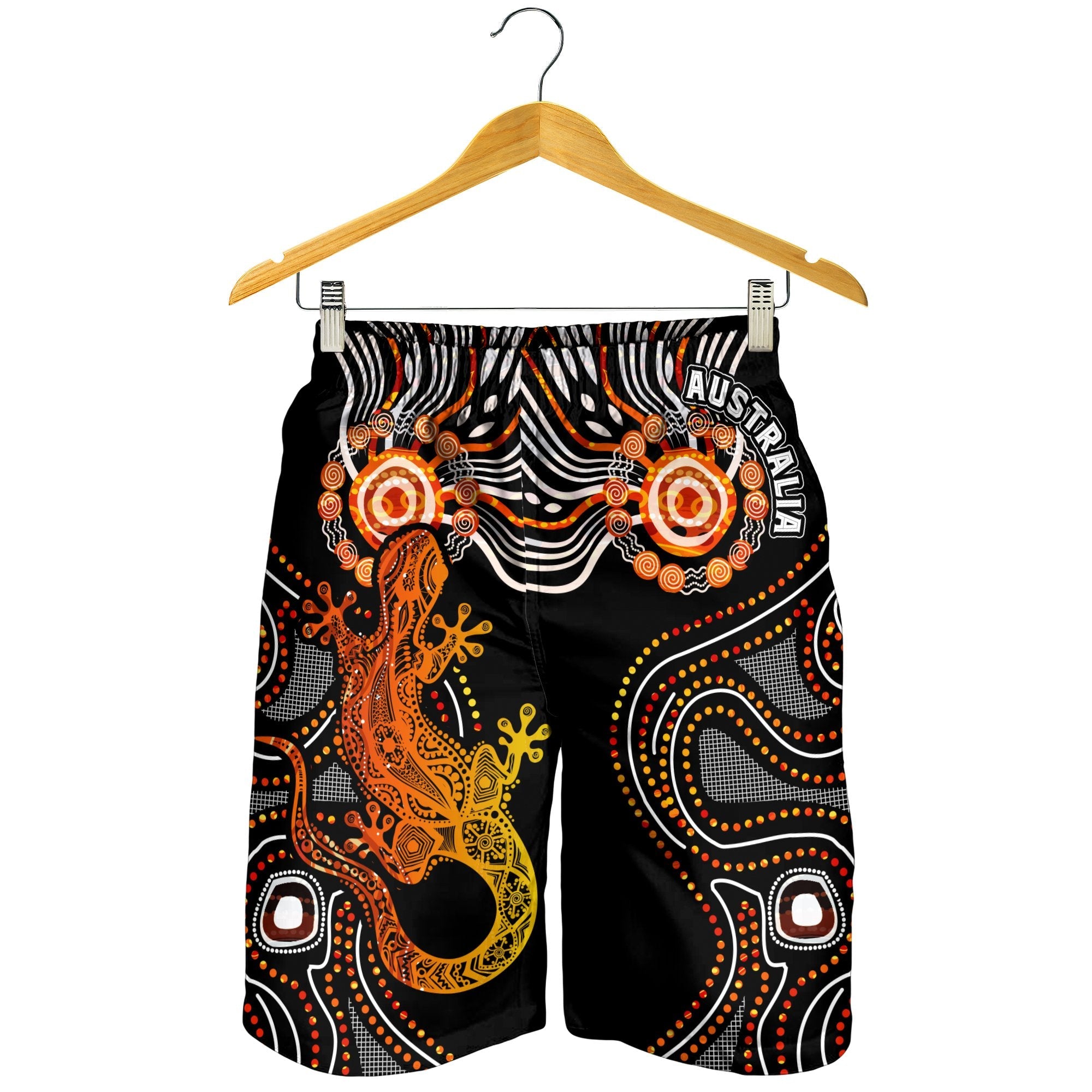 aboriginal-mens-shorts-lizard-sunshine