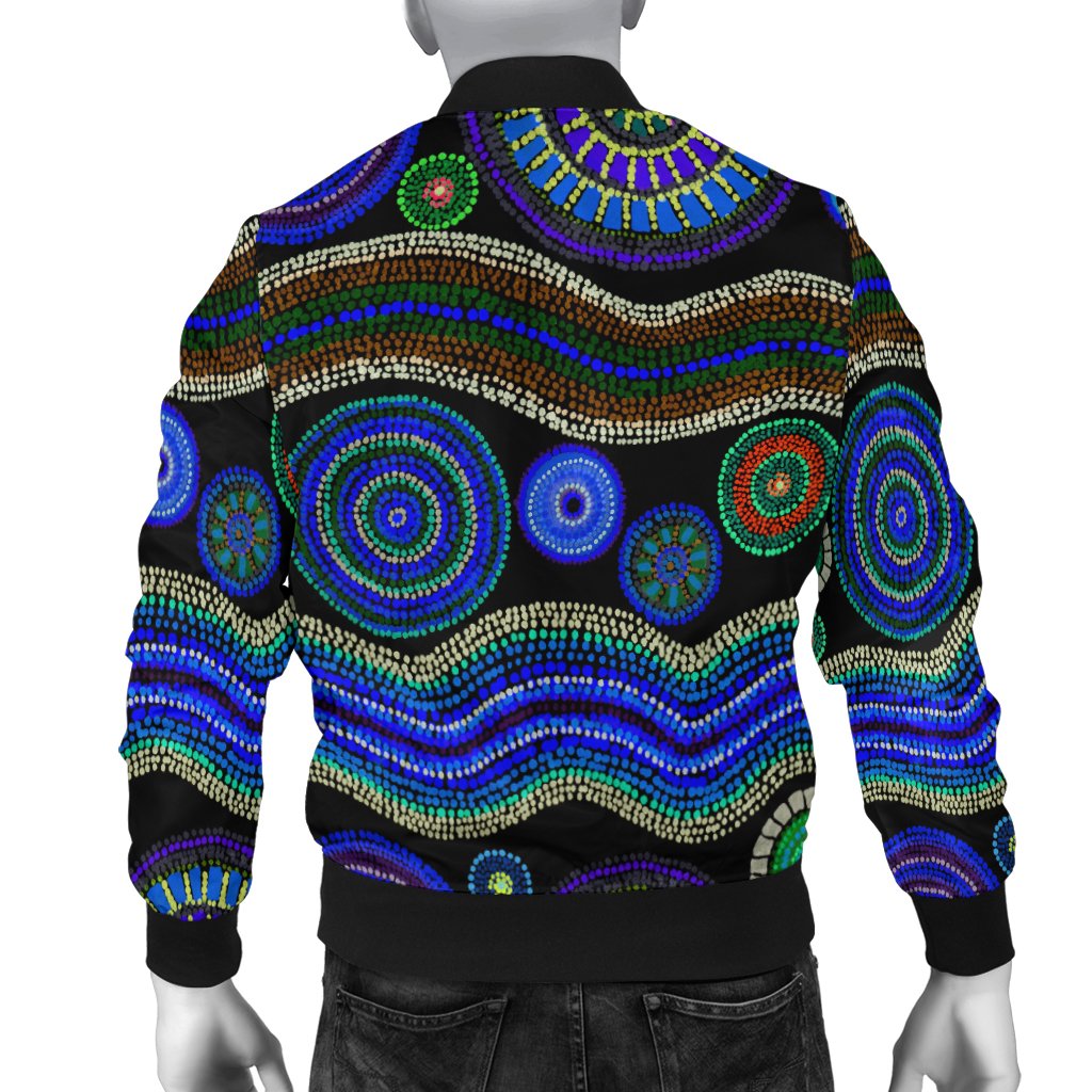 bomber-jacket-aboriginal-dot-unique-style-blue