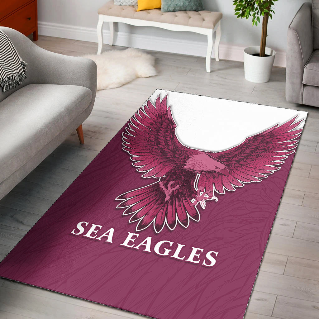 sea-eagles-2021-area-rug-manly-warringah-feather