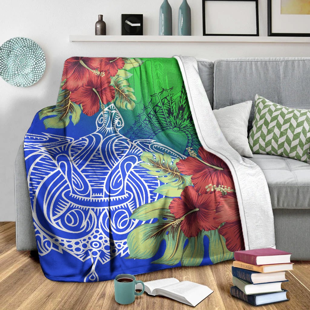 torres-strait-islanders-premium-blanket-ocean-hibiscus