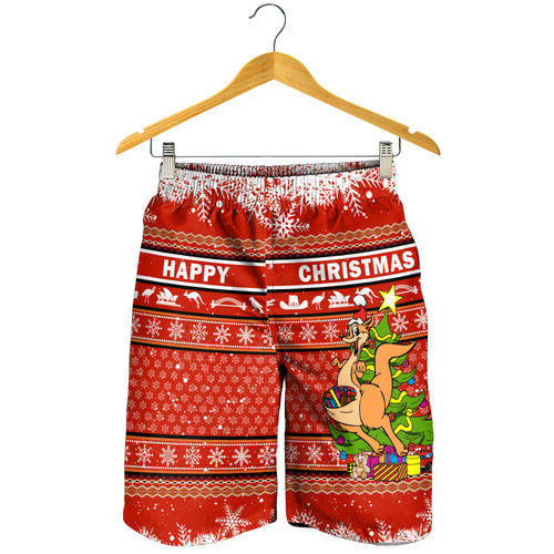 Australia Christmas Kangaroo Aboriginal Pattern Men Short - LT2