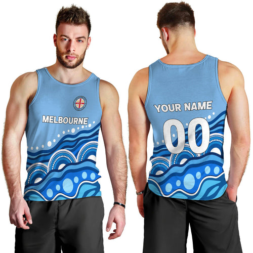 custom-personalised-melbourne-men-tank-top-indigenous-dot-painting-art