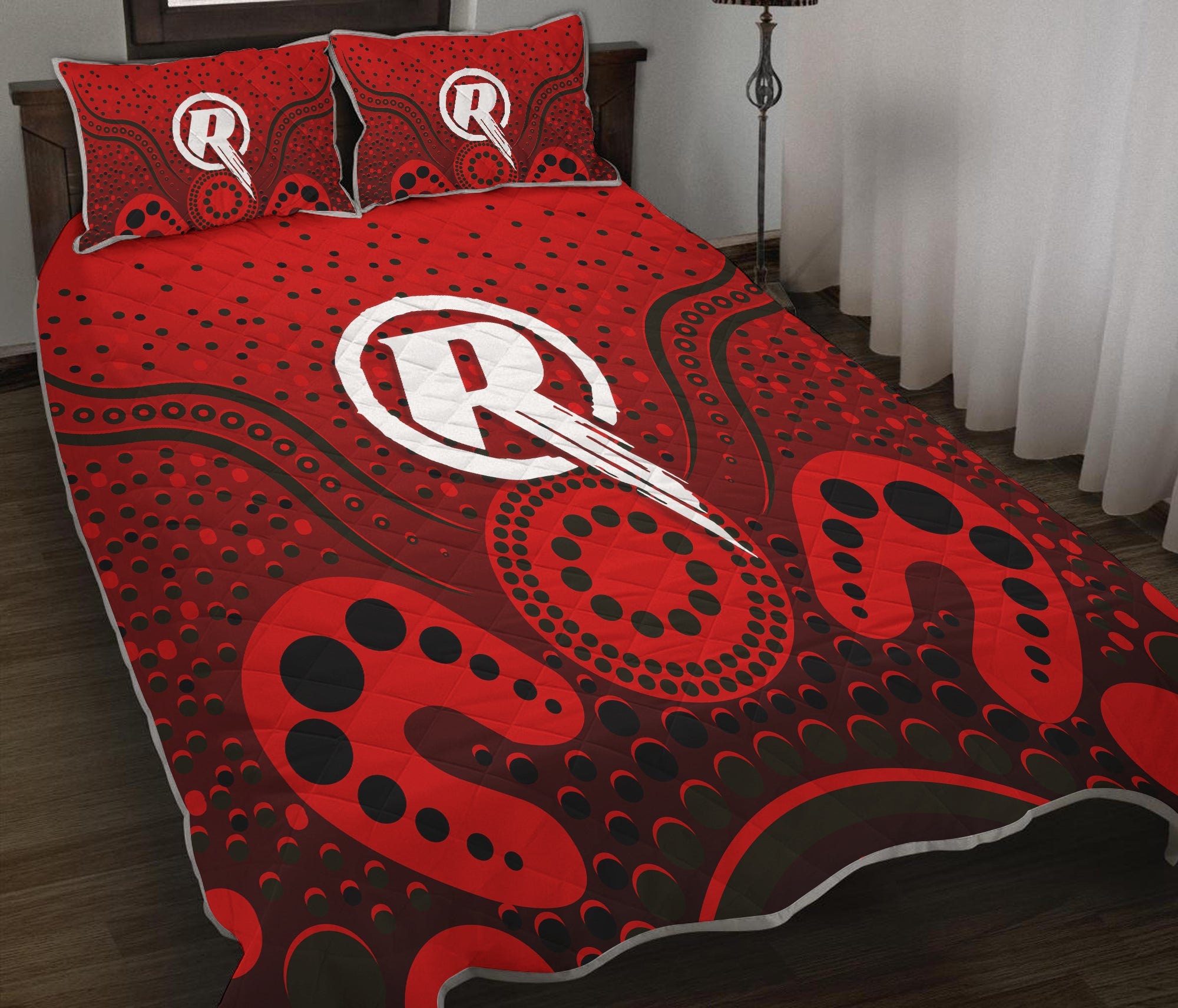 melbourne-renegades-quilt-bed-set-aboriginal-style-of-dot