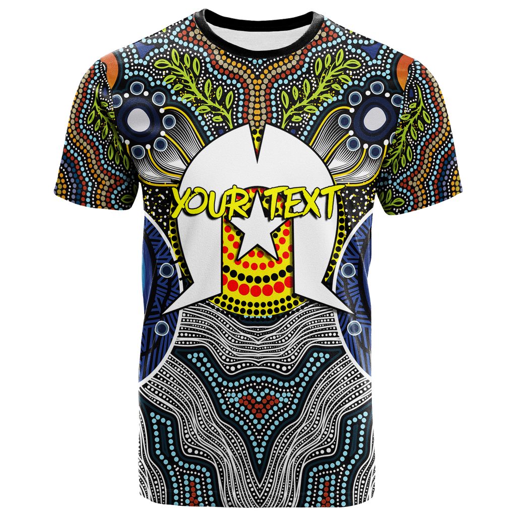 custom-personalised-naidoc-week-2022-get-up-stand-up-show-up-aboriginal-dot-art-t-shirt