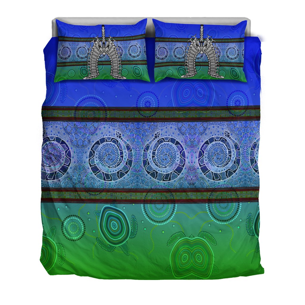 bedding-set-turtle-with-dhari-mask-snake-patterns