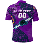 (Custom Personalised) Storm Rugby ANZAC Day Camouflage Indigenous Art Polo Shirt - LT12