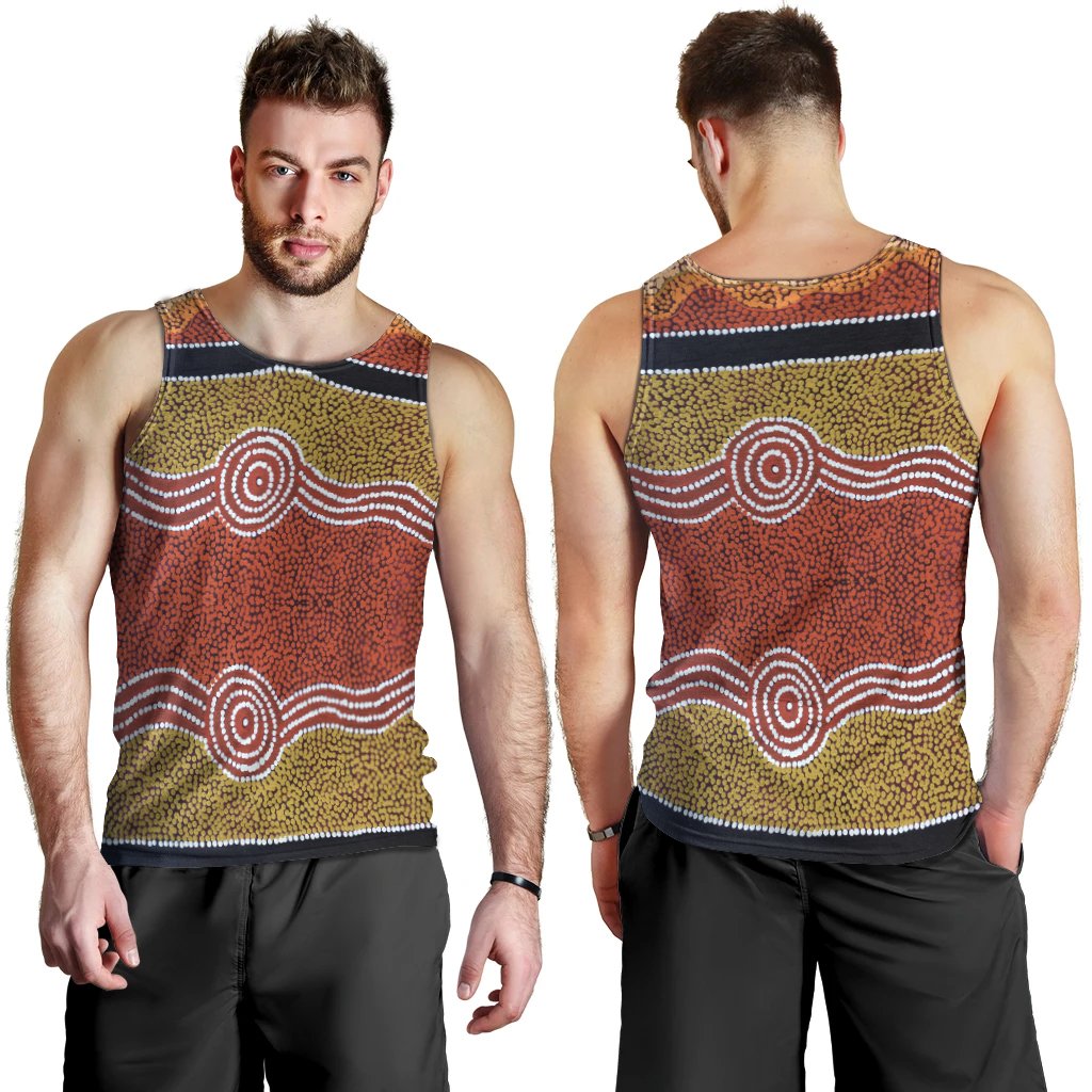men-tank-aboriginal-dot-style