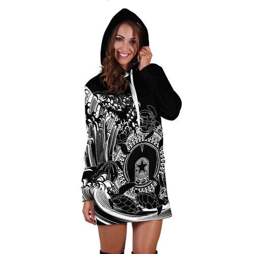 aboriginal-hoodie-dress-torres-strait-islands-in-wave-black