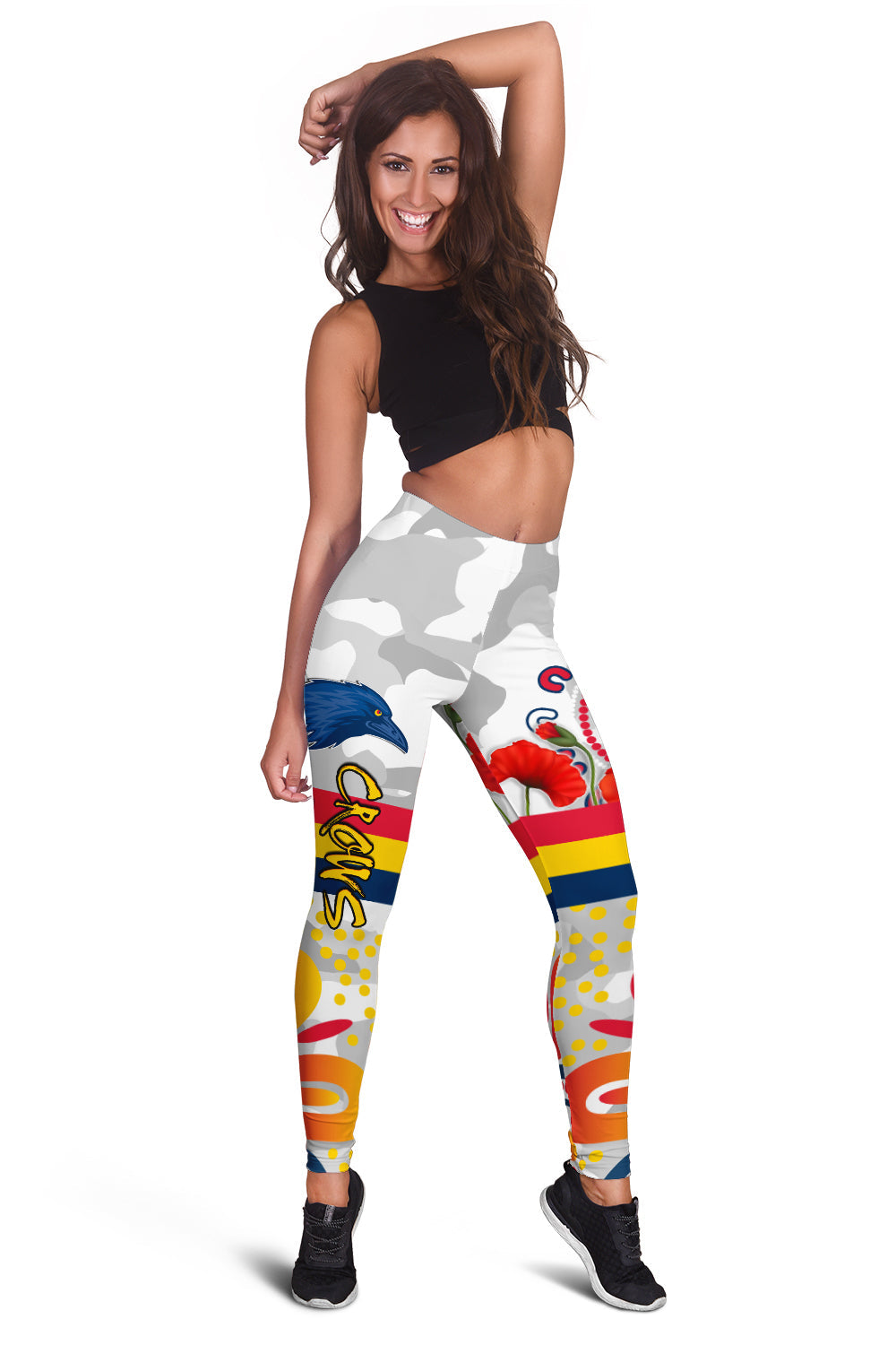 crows-anzac-2022-women-leggings-adelaide-football-aboriginal-poppy