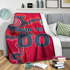 custom-personalised-adelaide-united-blanket-indigenous-dot-painting-art