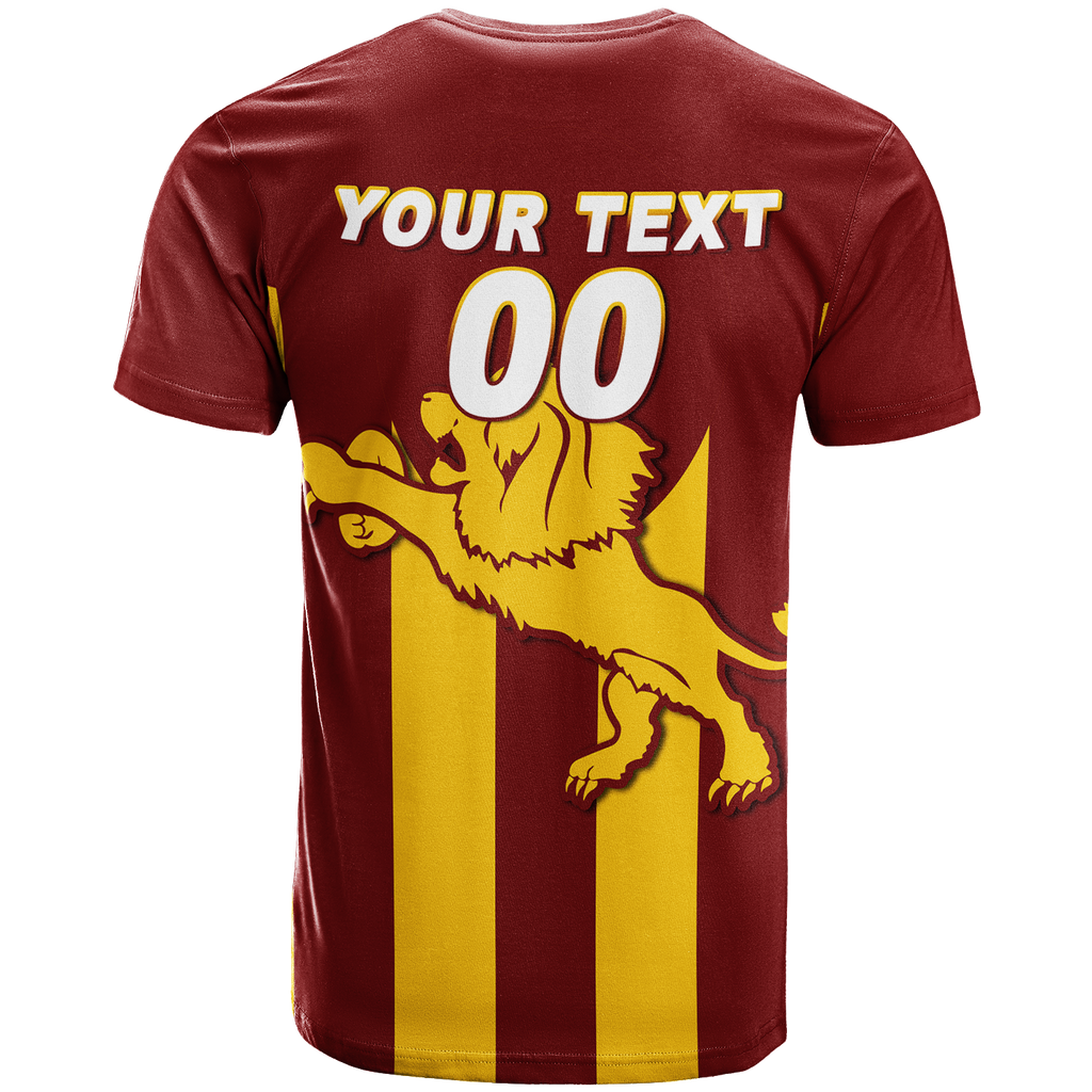 (Custom Personalised) Lions Harvey Brunswick Leschenault Football 2022 T-Shirt - LT12