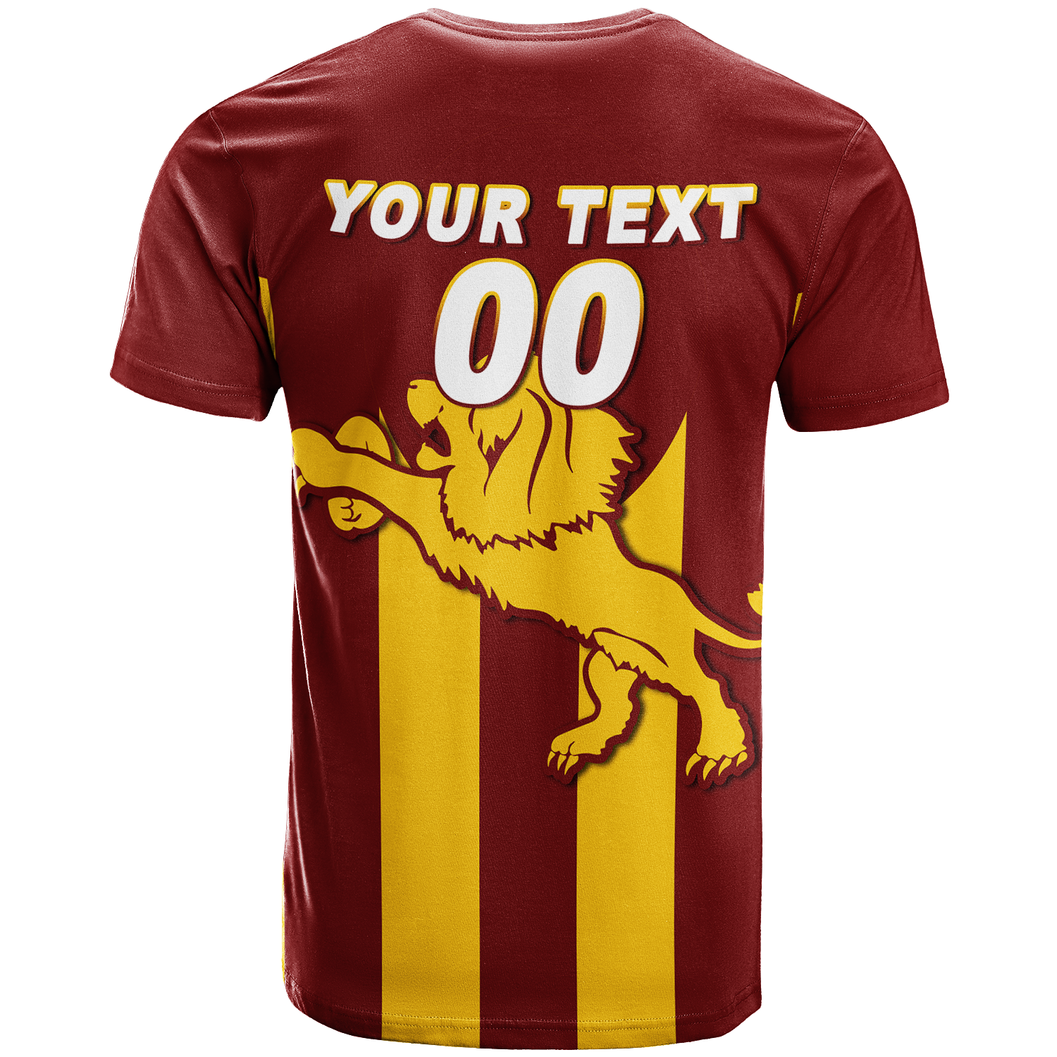 (Custom Personalised) Lions Harvey Brunswick Leschenault Football 2022 T-Shirt - LT12