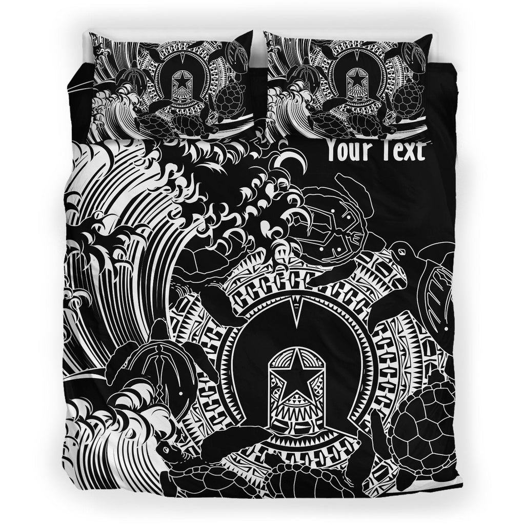 customaboriginal-bedding-set-torres-strait-islands-in-wave-black