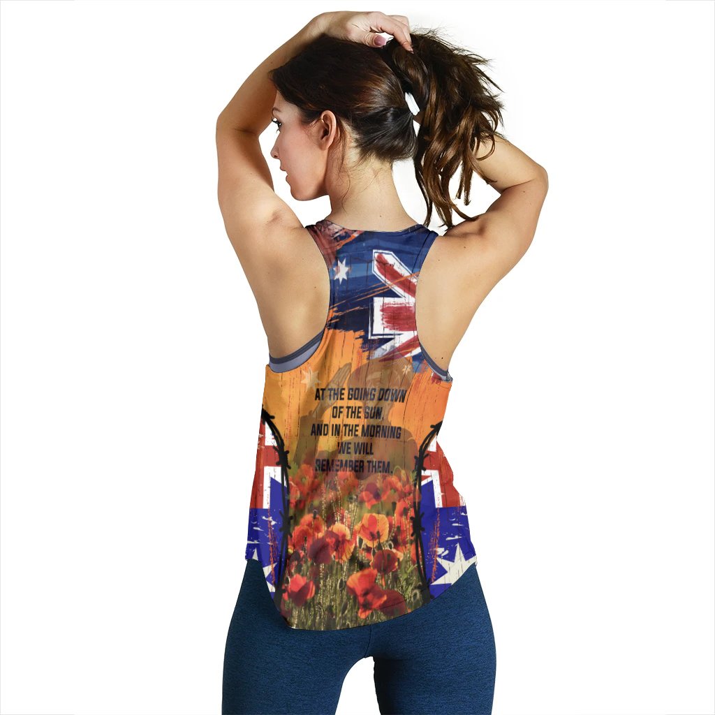 Australia Anzac Day 2021 Women's Racerback Tank - Anzac Day Commemoration 1939 - 1945 - Vibe Hoodie