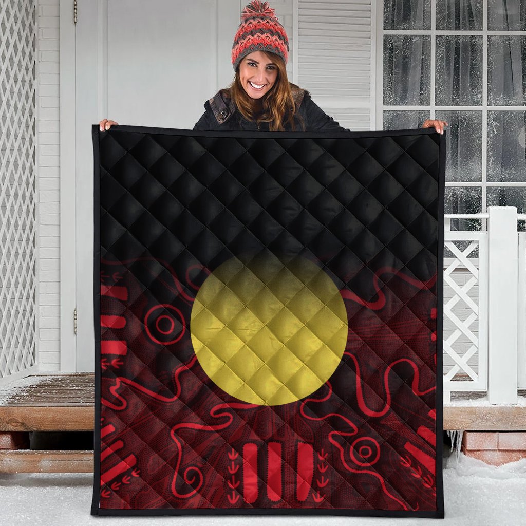 aboriginal-premium-quilt-indigenous-flag-grunge-style
