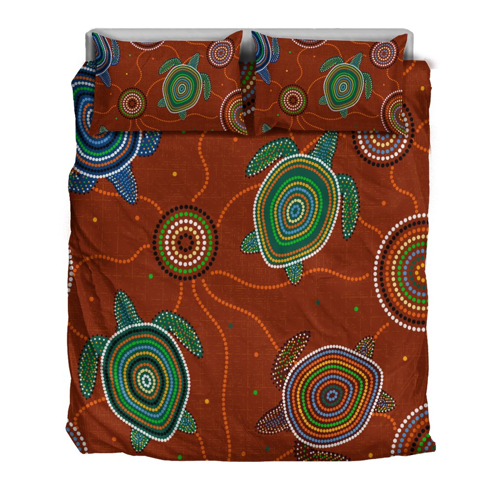 aboriginal-bedding-set-aussie-turtle-with-aboriginal-style